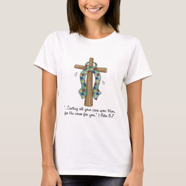 Camiseta Cruz del autismo (Anverso)