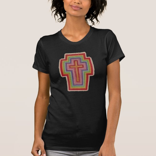 Camiseta Cruz del punto de cruz (Anverso)