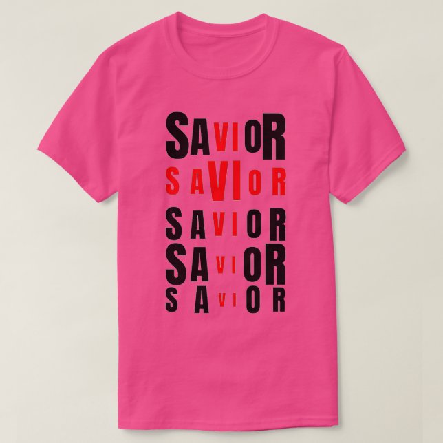 Camiseta Cruz del salvador de Jesús (Diseño del anverso)