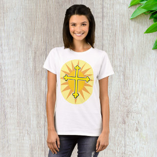 Camiseta Cruz Dorada