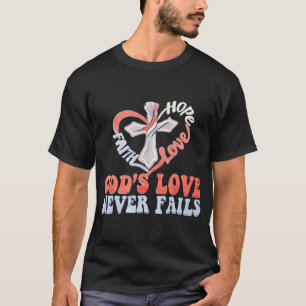 Camiseta Cruz En Corazón Esperanza Amor Fe El Amor De Dios 