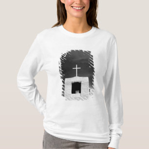Camiseta Cruz en la iglesia más antigua, San Miguel, Santa 