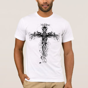 Camiseta Cruz floral #5