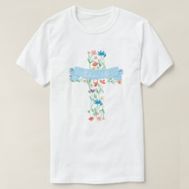 Camiseta Cruz Floral John 3:16 Unisex