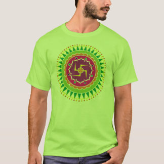 Camiseta Cruz gamada con el estilo indio tradicional