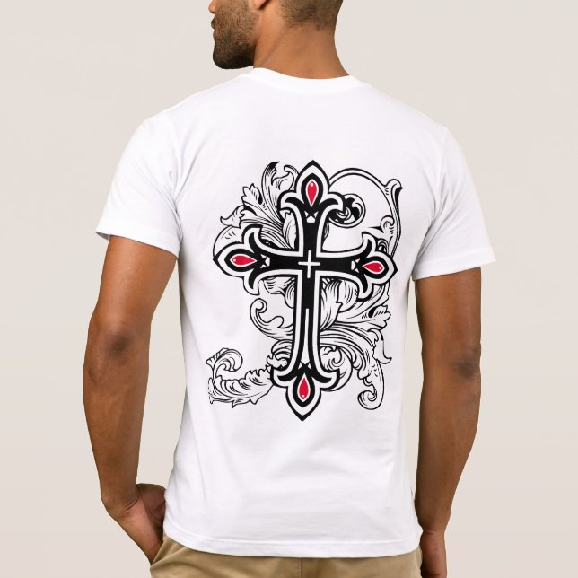 Camiseta Cruz gótica (Reverso)