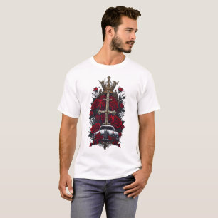 Camiseta Cruz gótica tatuaje 4