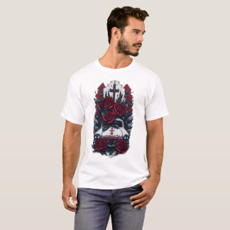 Camiseta Cruz gótica tatuaje 5