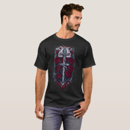 Camiseta Cruz gótica tatuta 16