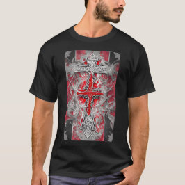 Camiseta Cruz gótica tatutaje 48