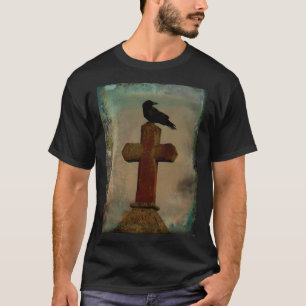 Camiseta Cruz Gótica Y Crow
