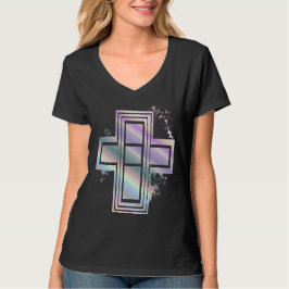 Camiseta cruz grafiti gótica superpastel