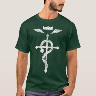 Camiseta Cruz Grunge Flamelx27s oscuro