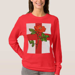 Camiseta Cruz heráldica de San Jorge y rosa de Tudor Inglat
