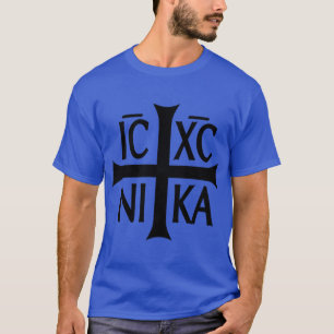 Camiseta cruz IC XC NIKA cristiana ortodoxa chica