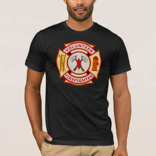 Camiseta Cruz maltesa del bombero voluntario