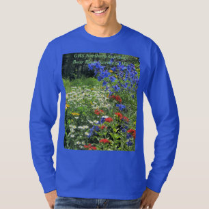 Camiseta Cruz maltesa del Delphinium azul del comienzo del