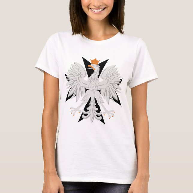 Camiseta Cruz maltesa polaca de Eagle (Anverso)
