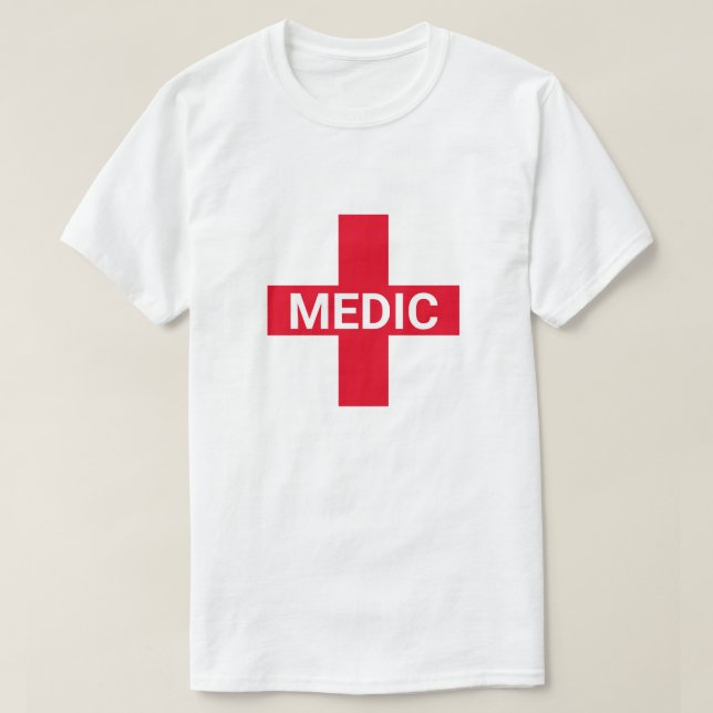 Camiseta Cruz Médica (Diseño del anverso)