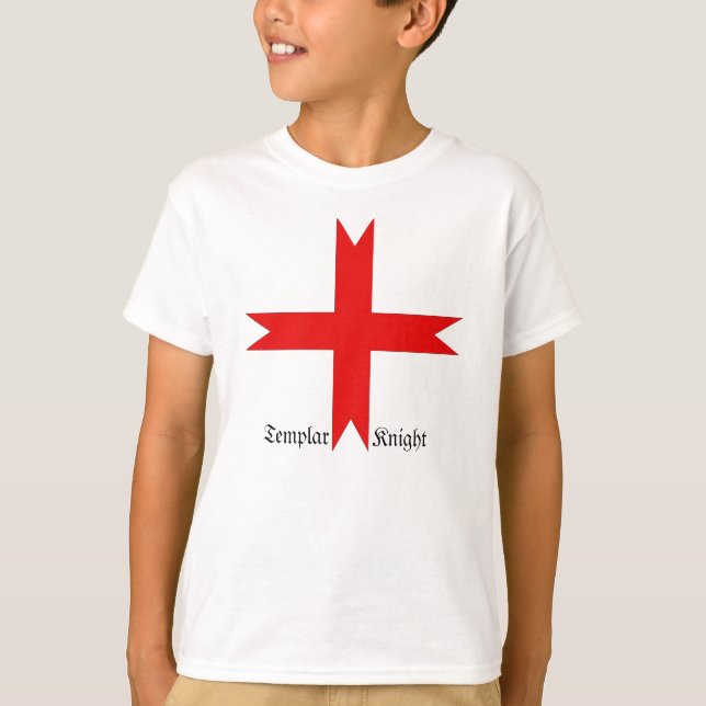 Camiseta Cruz medieval de los Caballeros Templarios (Anverso)