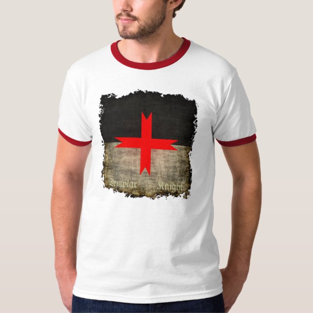 Camiseta Cruz medieval de los Caballeros Templarios (Anverso)