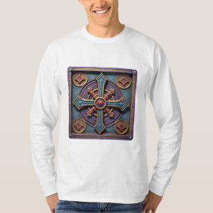 Camiseta Cruz Medieval Ornate Mandala