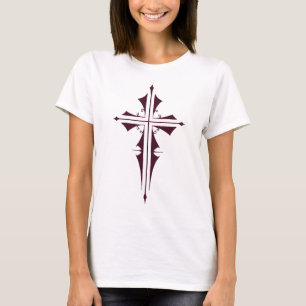 Camiseta Cruz Morada Cristiana
