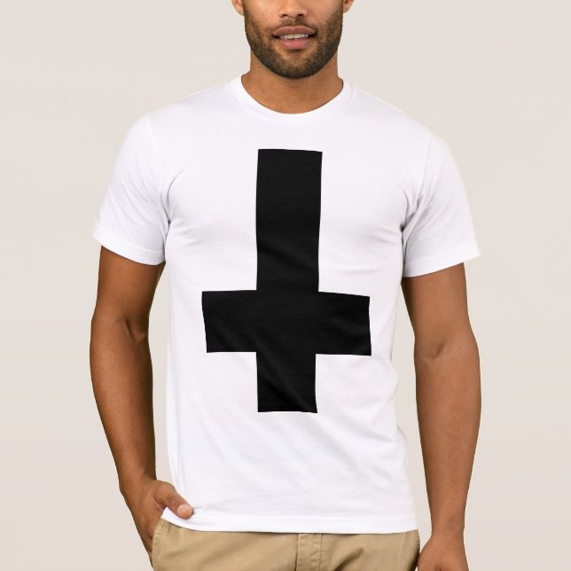 Camiseta Cruz negra al revés (Anverso)