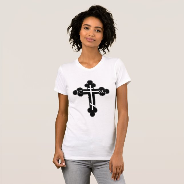 Camiseta Cruz ortodoxa (Anverso completo)