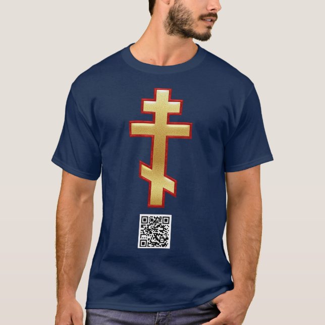 CAMISETA CRUZ ORTODOXA RUSA (Anverso)