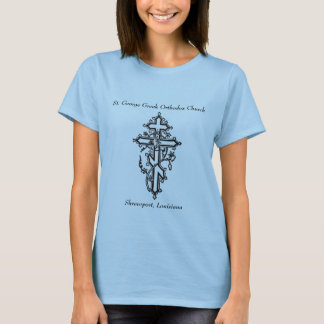 Camiseta cruz ortodoxa, San Jorge Churc ortodoxo griego…