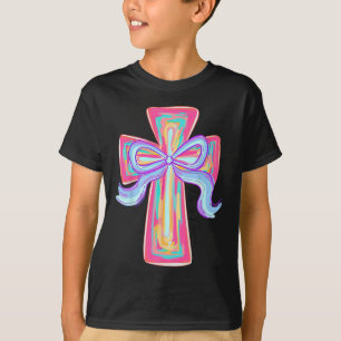 Camiseta Cruz Pascua Rosa Pincelada Él Ha Resucitado Coquet