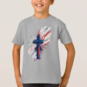 Camiseta "Cruz Patriótica - Celebrar con orgullo y tradició