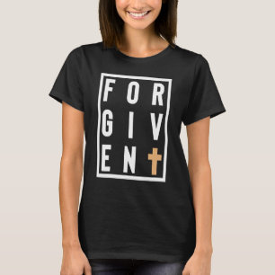 Camiseta Cruz perdonada Jesús Dios fe cristiana Caja de pal