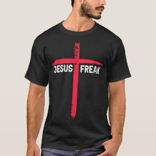 Camiseta Cruz religiosa cristiana Jesús Freak