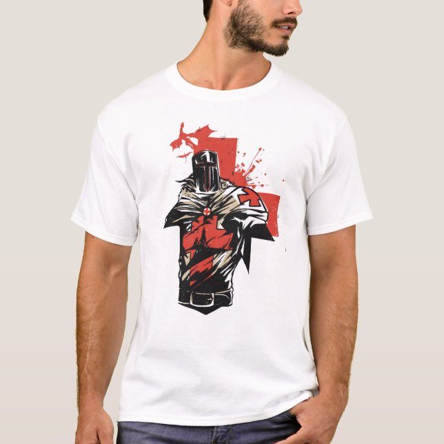 Camiseta Cruz Roja Cristiana de San Jorge (Anverso)