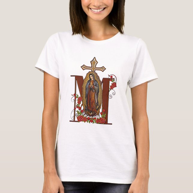 Camiseta Cruz Roja de la Virgen María de Guadalupe (Anverso)