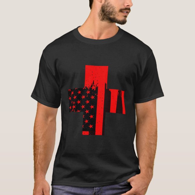 Camiseta Cruz Roja Estadounidense (Anverso)