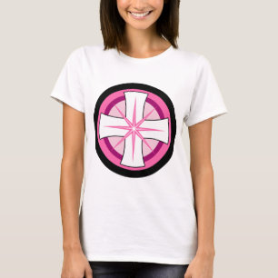 Camiseta Cruz rosa