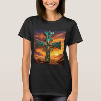 Camiseta Cruz Sagrada de la Sabiduría Ancestral – Arte Afri