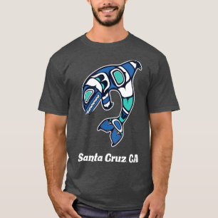 Camiseta Cruz Santa CA Nativo Estadounidense Tribal Orca Ki