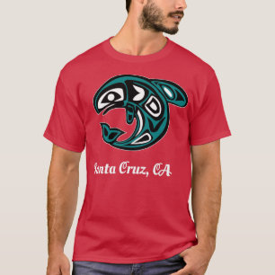 Camiseta Cruz Santa CA Nativo Estadounidense Tribal Orca Ki