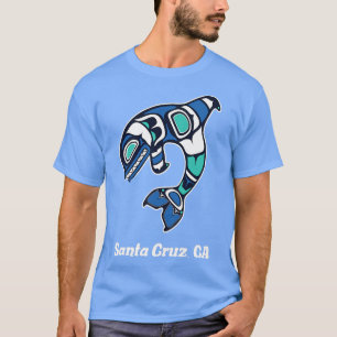 Camiseta Cruz Santa CA Nativo Estadounidense Tribal Orca Ki