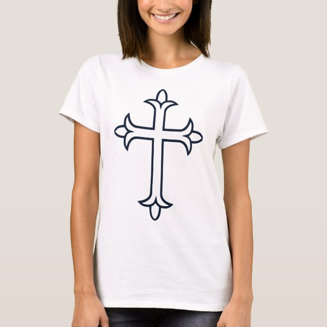 Camiseta Cruz típica cristiana (Anverso)