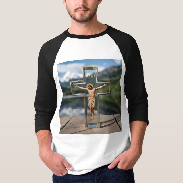 Camiseta Cruz transparente INRI (Anverso)