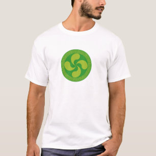 Camiseta Cruz vasca elegante y elegante: Lauburu,