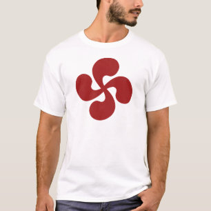 Camiseta Cruz Vasca Rojo Lauburu