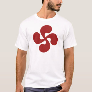Camiseta Cruz Vasca Rojo Lauburu