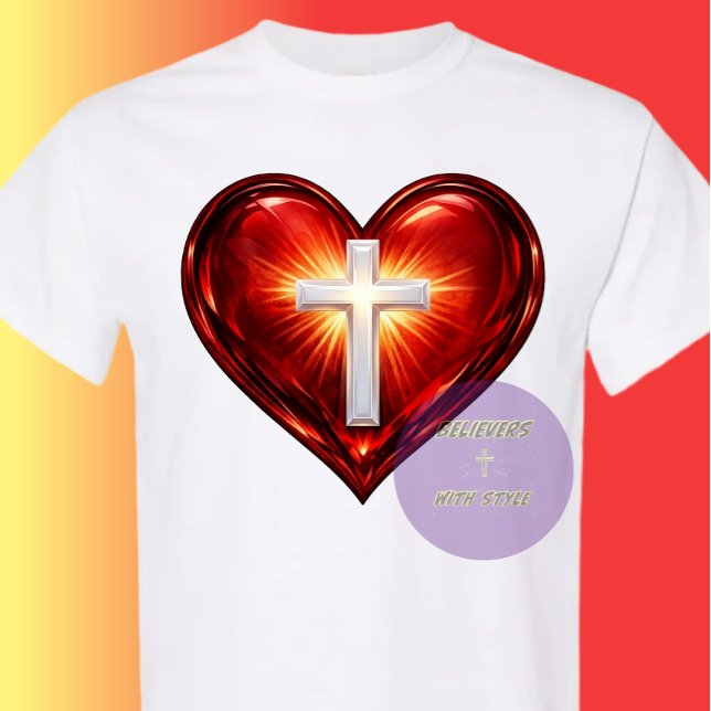 Camiseta Cruz y Corazón (Subido por el creador)