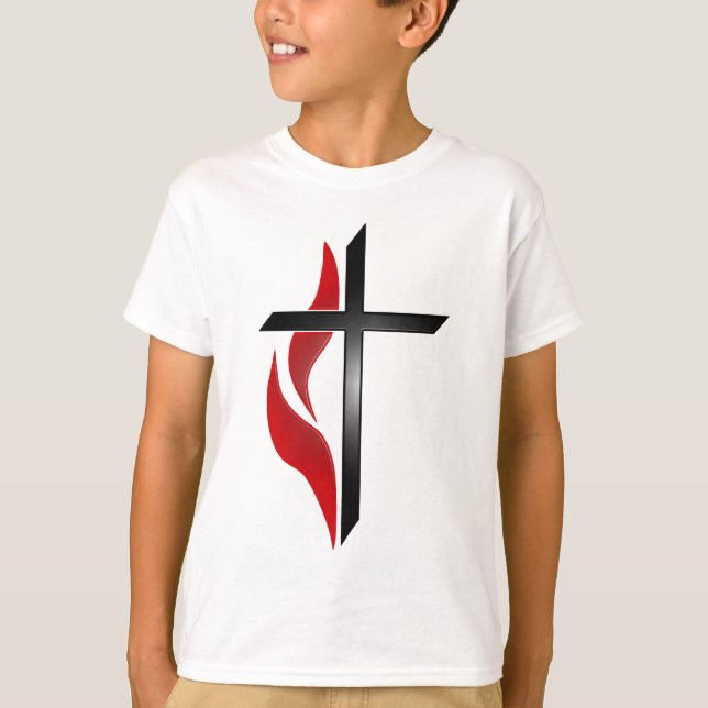 CAMISETA CRUZ Y FLAMA (Anverso)